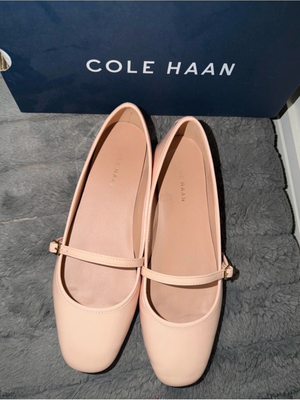 Cole Haan Pink Patent Mary Jane Flats 7.5 - Picture 2 of 10